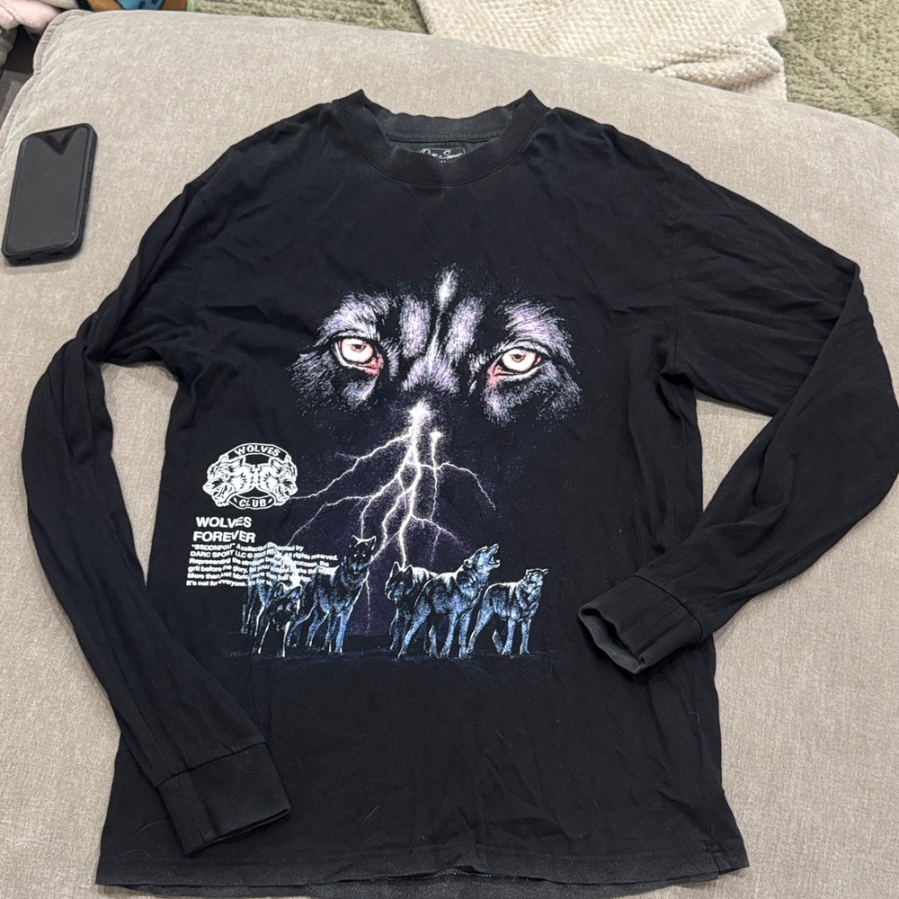 DARC SPORT Black Graphic Long Sleeve Shirt